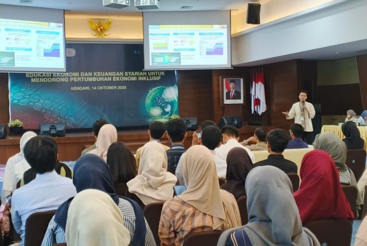 Bank Indonesia Sulawesi Tenggara menggelar edukasi Keuangan Syariah dengan menyasar Generasi Muda di Kota Kendari.