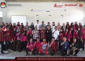KPU Sultra Edukasi Pemilih Pemula di SMAN 1 Sampara