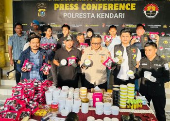 Polresta Kendari Ungkap Peredaran Kosmetik Ilegal, Pelaku Terancam Denda Rp 5 Miliar