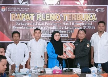 KPU Wakatobi Tetapkan 82.431 Pemilih dalam Rekapitulasi Data Triwulan III 2025