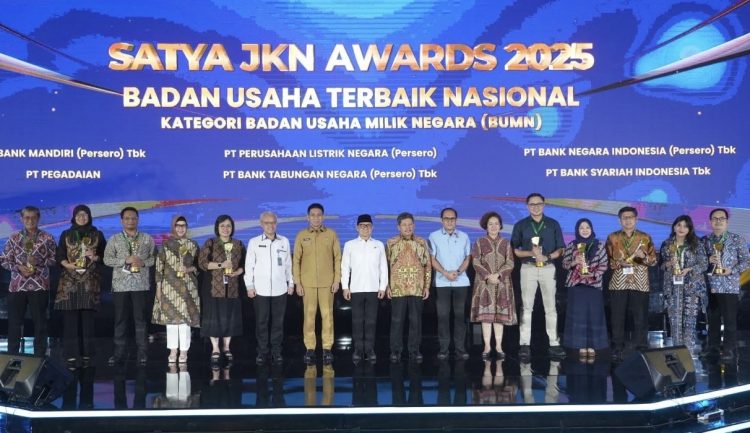 BPJS Kesehatan memberikan penghargaan kepada sebanyak 110 Badan Usaha dalamSatya JKN Award 2025 di Jakarta.