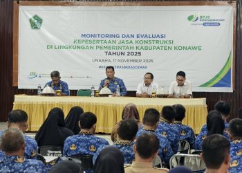 Pemkab Konawe dan BPJS Ketenagakerjaan Perkuat Kewajiban Jamsostek Proyek Konstruksi