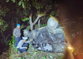 Hilang Kendali, Mobil Wuling Plat Merah di Muna Barat Tabrak Rumah Warga, Pengemudi Tewas