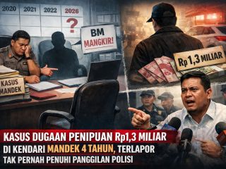 Kasus Dugaan Penipuan Rp1,3 Miliar di Kendari Mandek 4 Tahun, Terlapor Tak Pernah Penuhi Panggilan Polisi