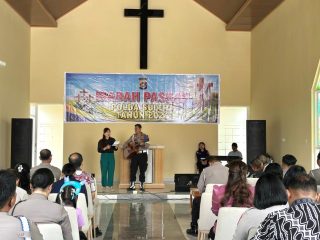 Polda Sultra Rayakan Paskah, Pererat Iman dan Solidaritas Personel