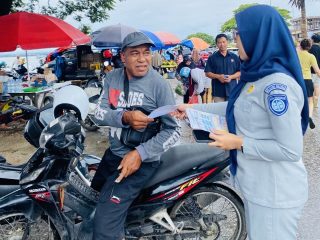 Jasa Raharja Sultra Turun ke Pasar, Edukasi Pajak Kendaraan dan Keselamatan Berlalu Lintas