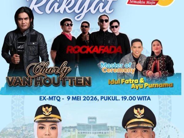 HUT ke-195 Kota Kendari Makin Meriah, Charly Van Houten hingga Rockafada Tampil Menghibur Malam Ini