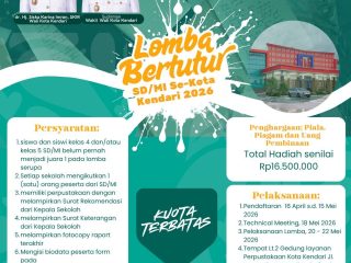 Pemkot Kendari Gelar Lomba Bertutur 2026, Wadah Tumbuhkan Generasi Cinta Literasi