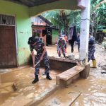Komandan Lanal Kendari Arahkan Pemulihan Pasca Banjir Kali Wanggu Kota Kendari