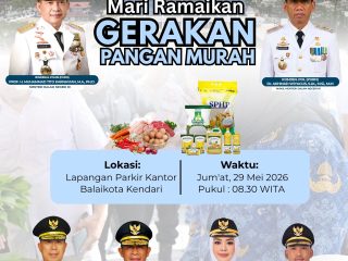 Hadirkan Solusi Belanja Hemat, Wamen Kemendagri Bakal Buka Gerakan Pangan Murah di Balaikota Kendari Hari Ini