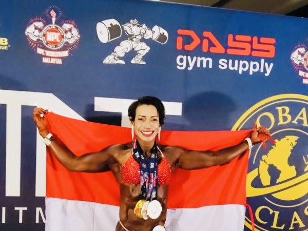 Kapolsek Baguala Ambon Sabet 3 Medali di Ajang Binaraga Internasional
