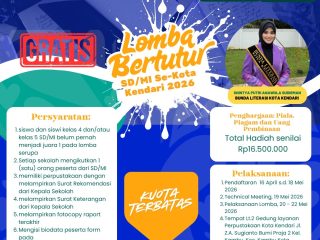 Pemkot Kendari Gelar Lomba Bertutur 2026, Wadah Tumbuhkan Generasi Cinta Literasi