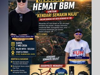 Pemkot Kendari Siap Gowes! Ajang Silaturahmi dan Kampanye Hemat BBM Digelar 7 Mei