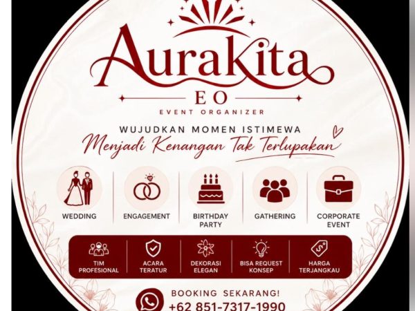 Aurakita EO Resmi Hadir di Kendari, Tawarkan Konsep Acara Elegan dan Berkesan