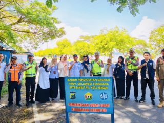 Operasi Gabungan di 8 Titik, Jasa Raharja Sultra Dorong Taat Pajak dan Keselamatan Berkendara di Kendari