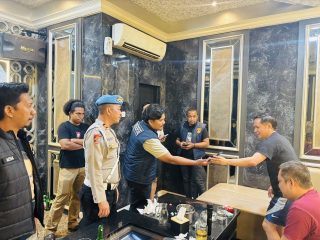 Polresta Kendari Gelar Razia Gabungan di Sejumlah THM
