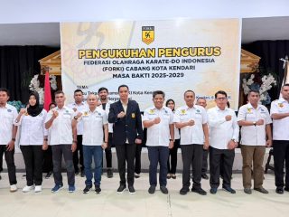 Resmi Nahkodai FORKI Kota Kendari, Ridwan Badallah: Fokus Cetak Atlet Berprestasi Untuk Panggung Nasional