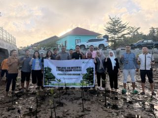 BPJS Ketenagakerjaan Sultra Go Green, Gelar Tanam Mangrove di Kawasan Pesisir Bungkutoko