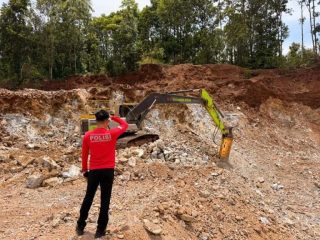 Polda Sultra Segel 3 Alat Berat dan Tahan Tersangka DD Terkait Tambang Ilegal di Desa Oko-Oko Kolaka
