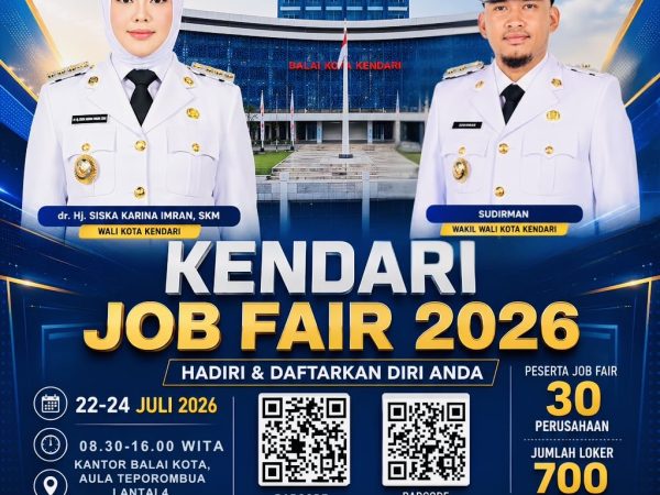 Kabar Gembira Bagi Pencari Kerja! Pemkot Kendari Gelar Job Fair 2026, Sediakan 700 Lowongan dari 30 Perusahaan