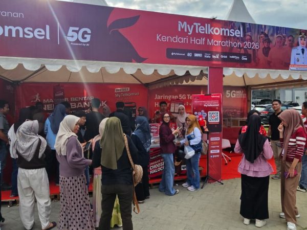 Telkomsel Optimalisasi Jaringan 4G dan 5G Sambut MyTelkomsel Kendari Half Marathon 2026 