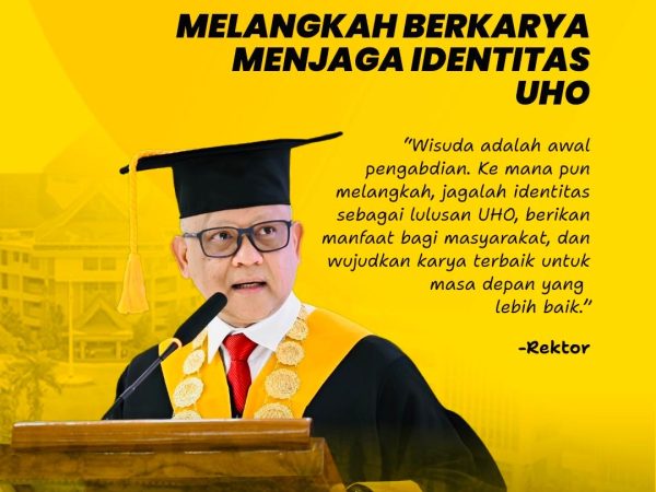 UHO Lepas 752 Lulusan Baru, Plt Rektor: Dunia Nyata Keras, IPK Tinggi Aja Gak Cukup!