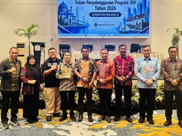 Sekda Kota Kendari Hadiri Evaluasi Penganggaran Program JKN 2026 di Makassar