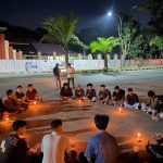 Aksi Simbolik Didepan Polda Sultra, Mahasiswa Soroti Kaburnya 11 Tahanan Polres Kolaka Utara