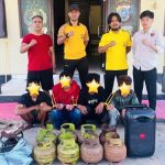 Polsek Sawa Cokok Empat Pelaku Pencurian Lintas Desa