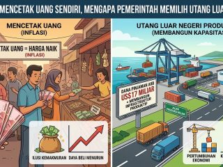 Alih-alih Mencetak Uang Sendiri, Mengapa Pemerintah Memilih Utang Luar Negeri?