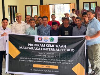 FH Universitas Halu Oleo Gelar Penyuluhan Hukum Lingkungan Berbasis Kearifan Lokal di Konawe