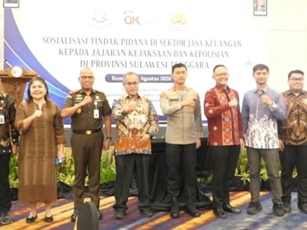 Sinergi Bareng Polri dan Kejaksaan, OJK Sosialisasi Penanganan Pidana Sektor Jasa Keuangan di Sultra