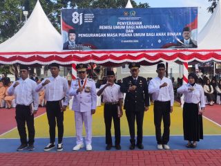 1.943 Narapidana dan Anak Binaan di Sultra Terima Remisi HUT ke-81 RI, 18 Orang Langsung Bebas