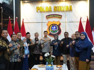 KPU dan Bawaslu Audiensi ke Polda Sulawesi Tenggara