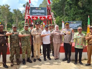 Jembatan Perintis Garuda Kodim 1417/Kendari Hubungkan Desa Amokuni dan Lameru Diresmikan