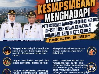 Pemkot Kendari Tetapkan Status Siaga Darurat Bencana Hidrometeorologi Kering Hingga Oktober 2026
