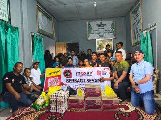 Sambut HUT RI ke-81, Maxim Baubau Gelar Konvoi Kemerdekaan dan Salurkan Bantuan ke Panti Asuhan