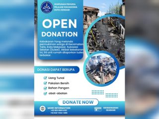 HIPPMAKOT Kendari Buka Open Donasi untuk Korban Kebakaran di Tallo Makassar