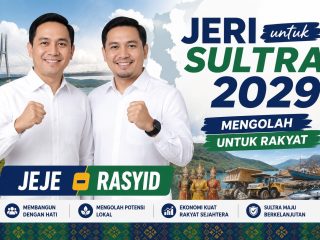 Usung Gagasan “Mengolah untuk Rakyat”, Pasangan Jeje-Rasyid Tatap Sulawesi Tenggara 2029