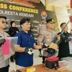Polresta Kendari Ungkap 8 Kasus, Senjata Api Rakitan dan Puluhan Amunisi Disita