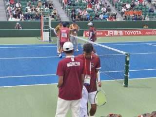Bawa Nama Merah Putih, Personel Polri Antar Tim Soft Tennis Indonesia Raih Perunggu
