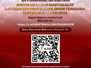 KPU Sultra Buka Survei Kepuasan Masyarakat Triwulan III 2026, Publik Diajak Beri Penilaian