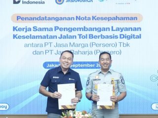Tingkatkan Keselamatan Jalan Tol, Jasa Marga dan Jasa Raharja Berkolaborasi Integrasikan Layanan Digital