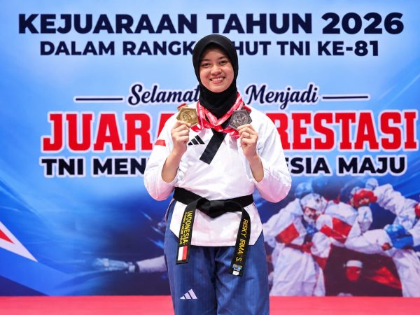 Anggota Polda Sultra Sukses Ukir Prestasi di Kejuaraan Taekwondo Piala Panglima TNI 2026