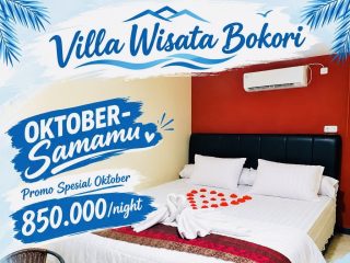 Villa Wisata Bokori Hadirkan Promo Promo Spesial "OKTOBER-Samamu", Menginap Lengkap Cuma Rp850 Ribu