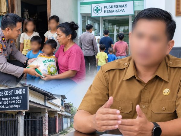 Camat Kendari Barat Sebut Keluarga Kelaparan di Lahundape Kota Kendari Bukan Warga Setempat
