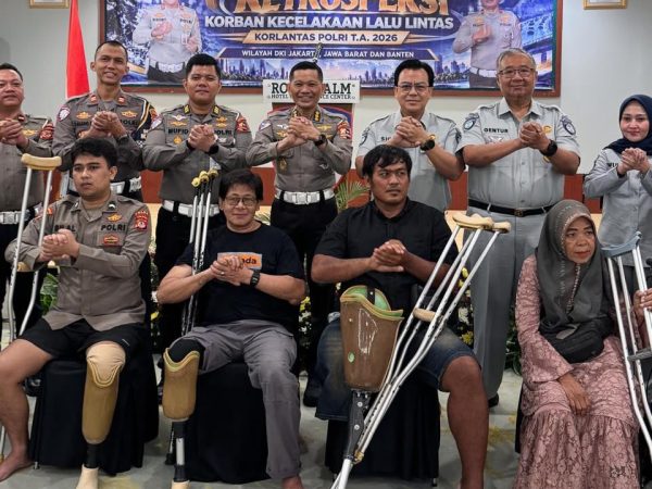 Jasa Raharja dan Korlantas Polri Salurkan 50 Alat Bantu bagi Korban Kecelakaan