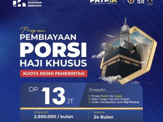 PT Saudi Patria Wisata Tawarkan Program Pembiayaan Porsi Haji Khusus, DP Rp13 Juta dan Angsuran Rp2,9 Juta