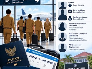 Sejumlah Pejabat di Kota Kendari Diduga ke Luar Negeri, Inspektorat dan Kominfo Belum Beri Penjelasan
