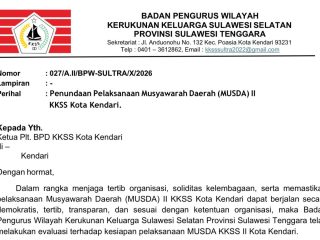 BPW KKSS Sultra Tunda Musda II KKSS Kota Kendari, Ini Alasan dan Penjelasannya